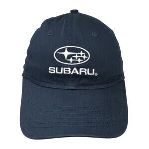 Subaru Snapback Hat Blue One Size Adjustable Embroidered Vent Holes